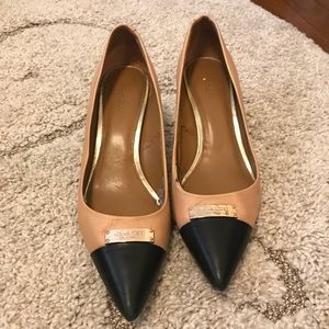 Coach Pointed Toe Color Block Heels